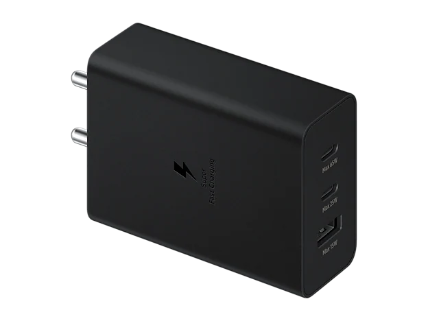 SAMSUNG 65 W POWER ADAPTER TRIO USB -C× 2 PORTS ,USB - A PORT