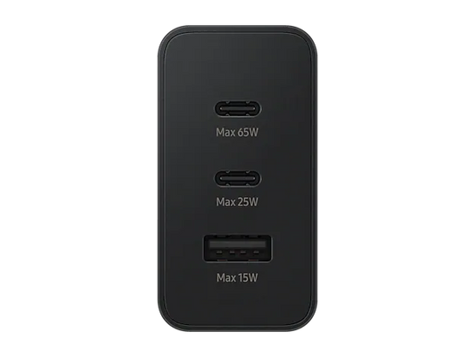 SAMSUNG 65 W POWER ADAPTER TRIO USB -C× 2 PORTS ,USB - A PORT