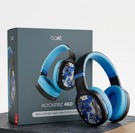 boAt Rockerz 460 On-Ear Bluetooth Headphones