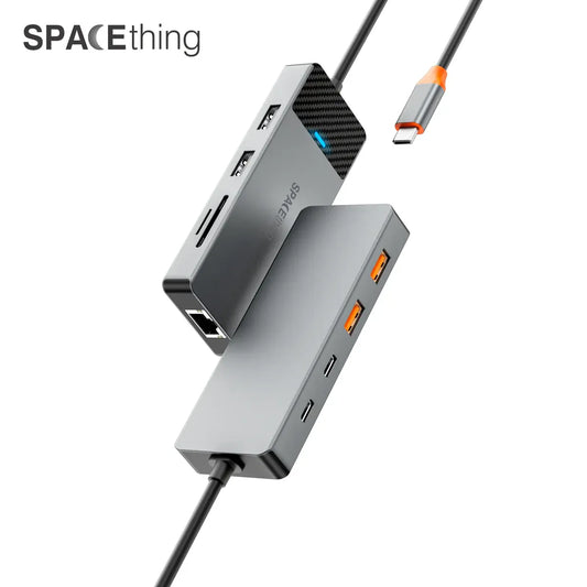Spacething Linker 9-in-1 USB-C Hub – Grey