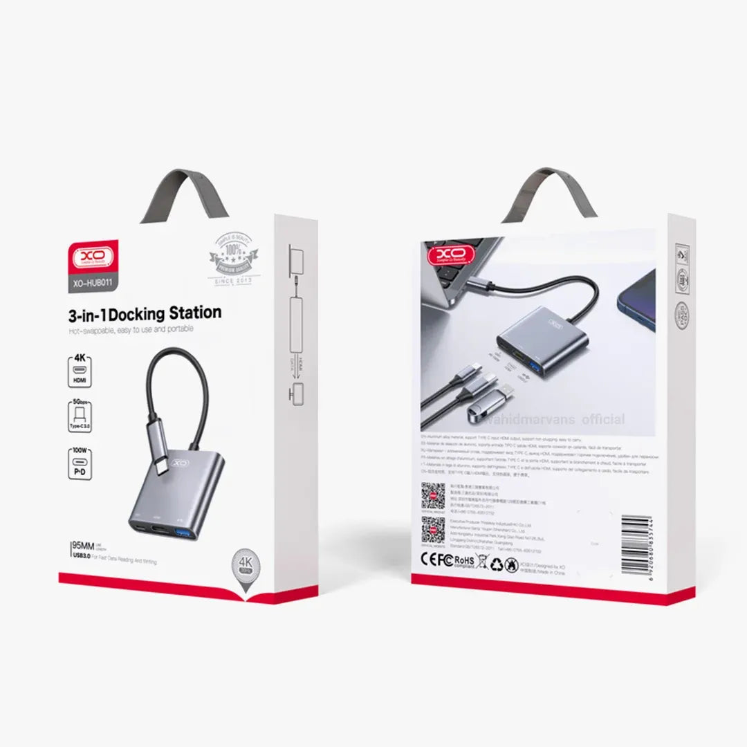 3-in-1 USB-C Docking Station