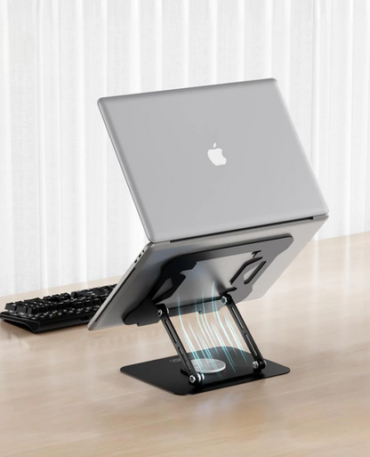 Carbon Steel Laptop Stand with 360 Rotating