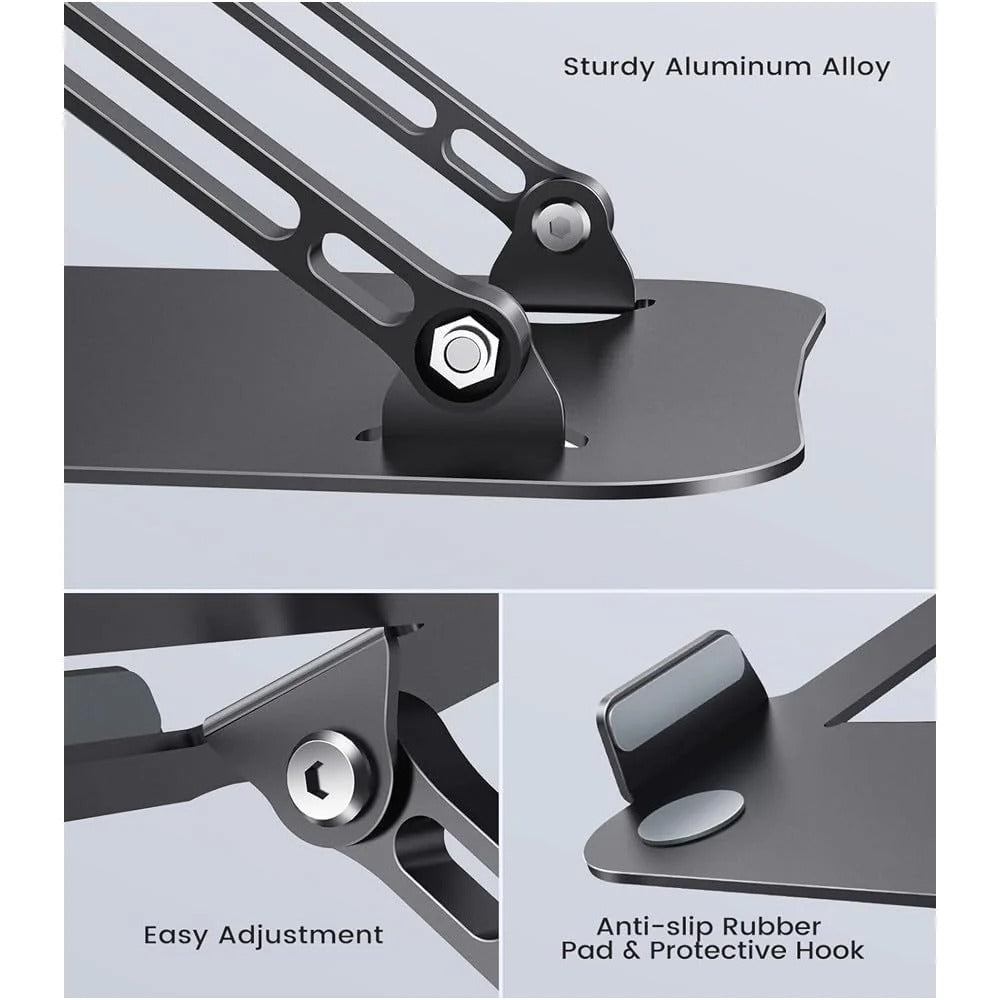 Carbon Steel Laptop Stand with 360 Rotating