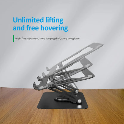 Carbon Steel Laptop Stand with 360 Rotating