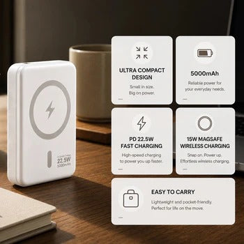 Spacething Bolt Mini 5000Mah Magsafe Power Bank