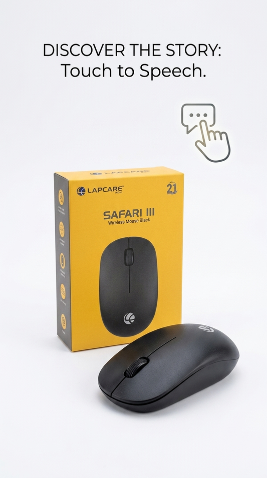 Lapcare Safari III Wireless Optical Mouse (Black)
