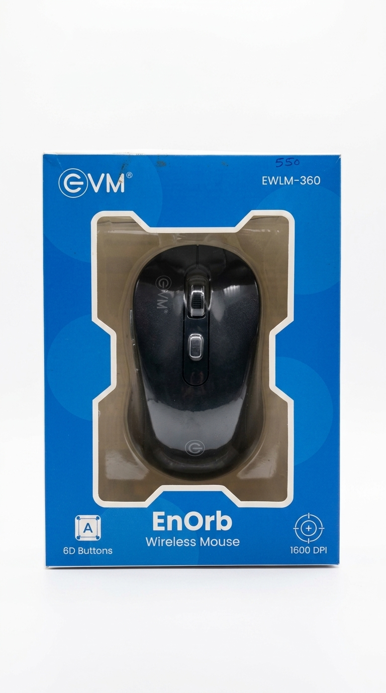 EVM EnOrb EWLM-360 Wireless Optical Mouse | 1600 DPI | 6D Buttons