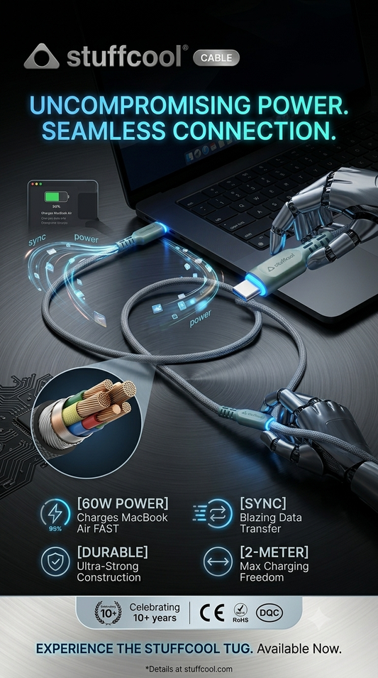 STUFFCOOL TUG C-C 60W.3A  (2M) Sync & Charge cable