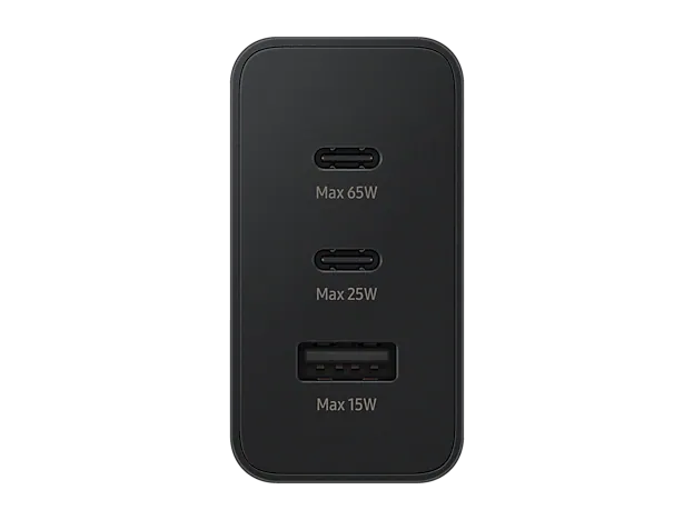 SAMSUNG  65 W POWER ADAPTER TRIO USB -C× 2 PORTS ,USB - A PORT