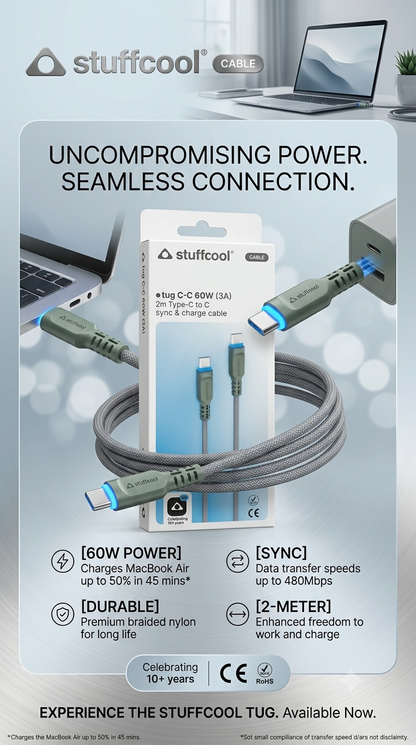 STUFFCOOL TUG C-C 60W.3A  (2M) Sync & Charge cable