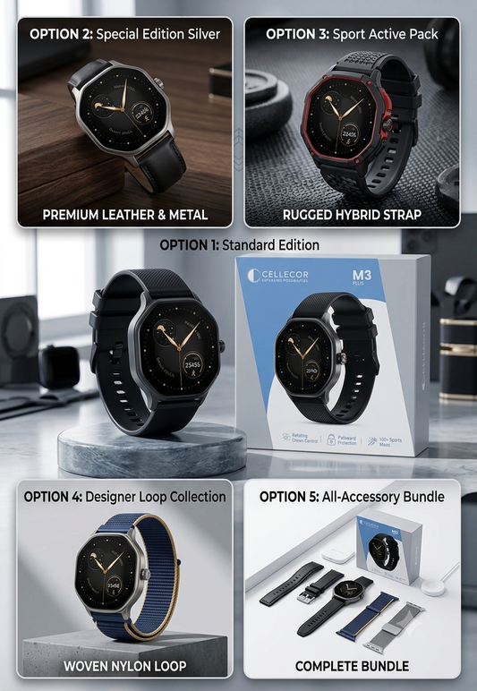 CELLECOR EXPANDING POSSIBILITIES: M3 PLUS SMART WATCH